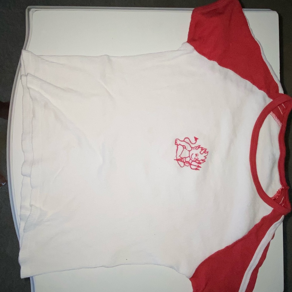 brandy melville devil crop top